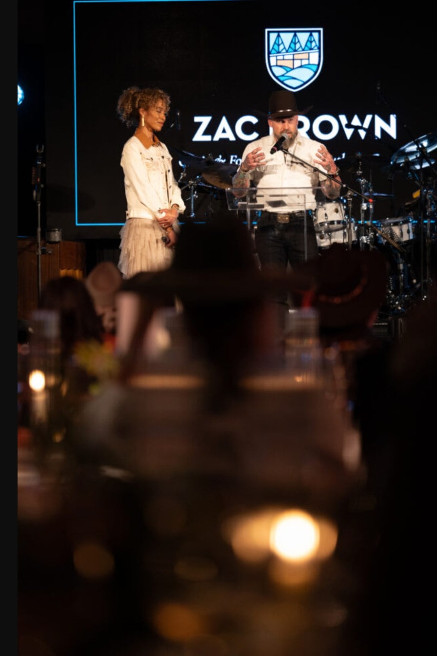 Zac Brown performing on stage